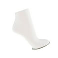 thumbnail image 1 of Adult Unisex PVC Mannequin Foot Anklet Socks Mold Boat Socks Invisible Display Small, White, 1 of 9