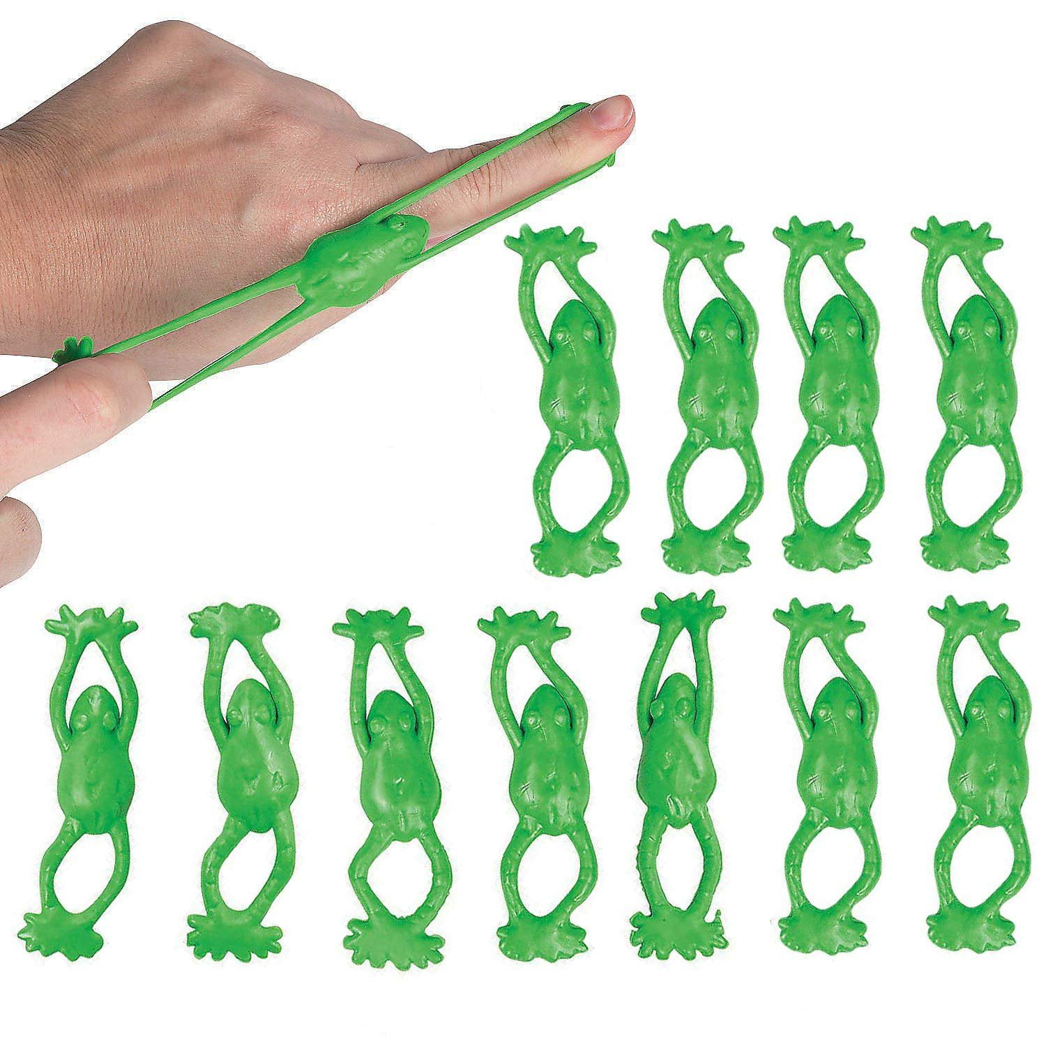 6 Sticky Stretchy Frogs Toy Prizes Party Favors Teacher Prizes Silly Fun 