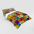 thumbnail image 3 of Ambesonne Tribal Bedding Set 3 Pcs, Aboriginal Prehistoric, Twin XL, Multicolor, 3 of 3