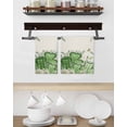 thumbnail image 3 of St. Patrick's Kitchen Dish Towels for Drying Dishes Set of 2, Luck Shamrock Eucalyptus Leaves Flowers Beige Waffle Weave Microfiber Hand Tea Bathroom Towels Quick Dry & Absorbent Towel 15.7x23.6, 3 of 7