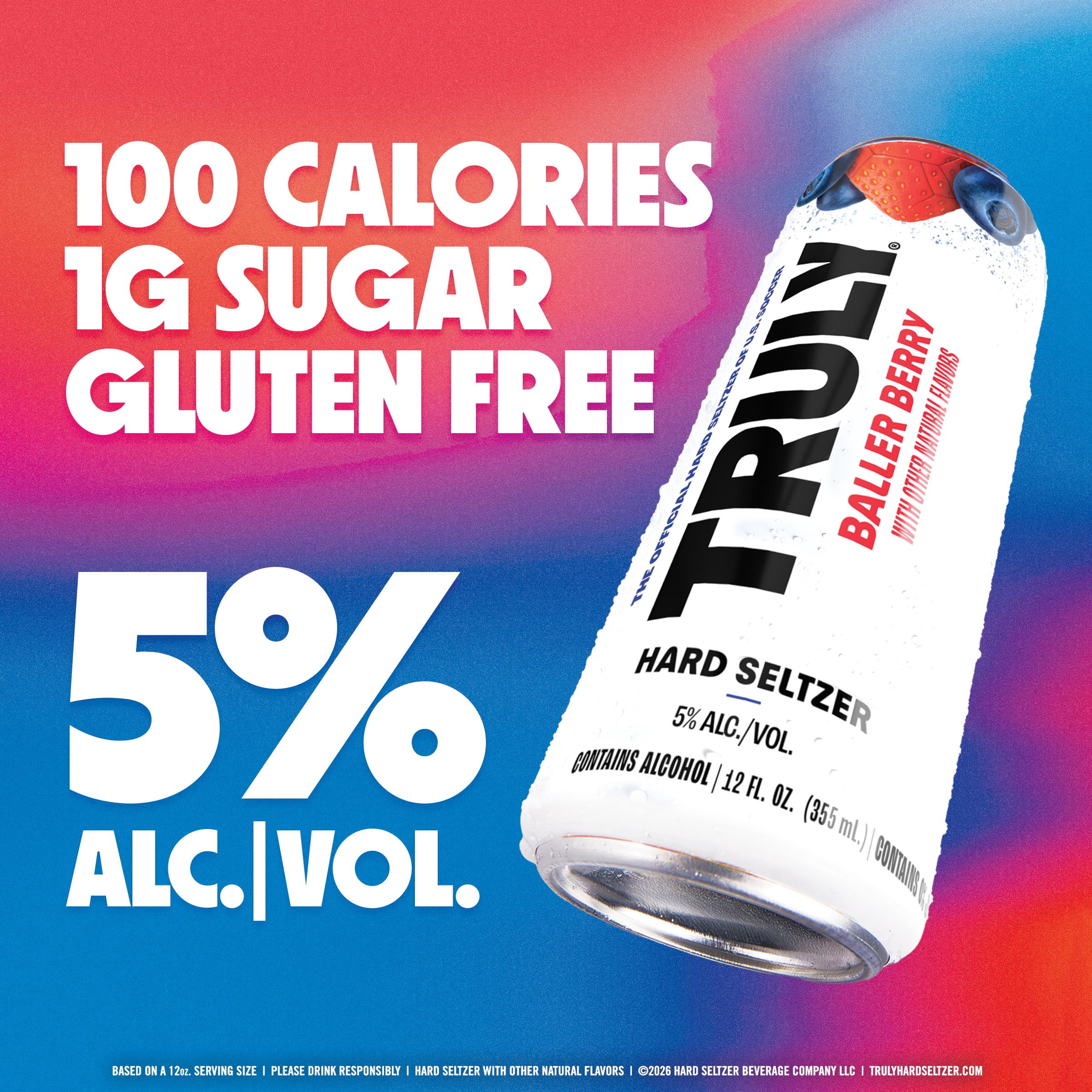 Truly Hard Seltzer Party Pack Variety, 24 Pack, 12 fl oz Cans, 5% ABV