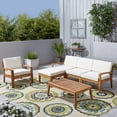 thumbnail image 3 of Parma 4-Seater Sectional Sofa Set For Patio with Club Chair, 3 of 8