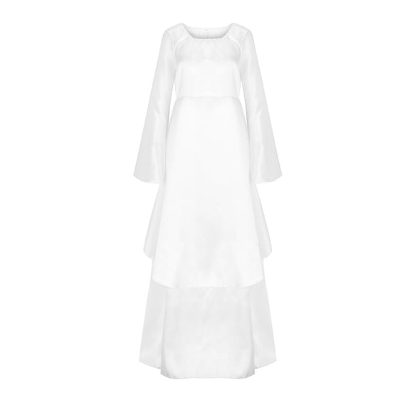 FRSASU Plus Size Dress Clearance Women Plus Size Solid C Long Sleeve Bandage Long Party Dress