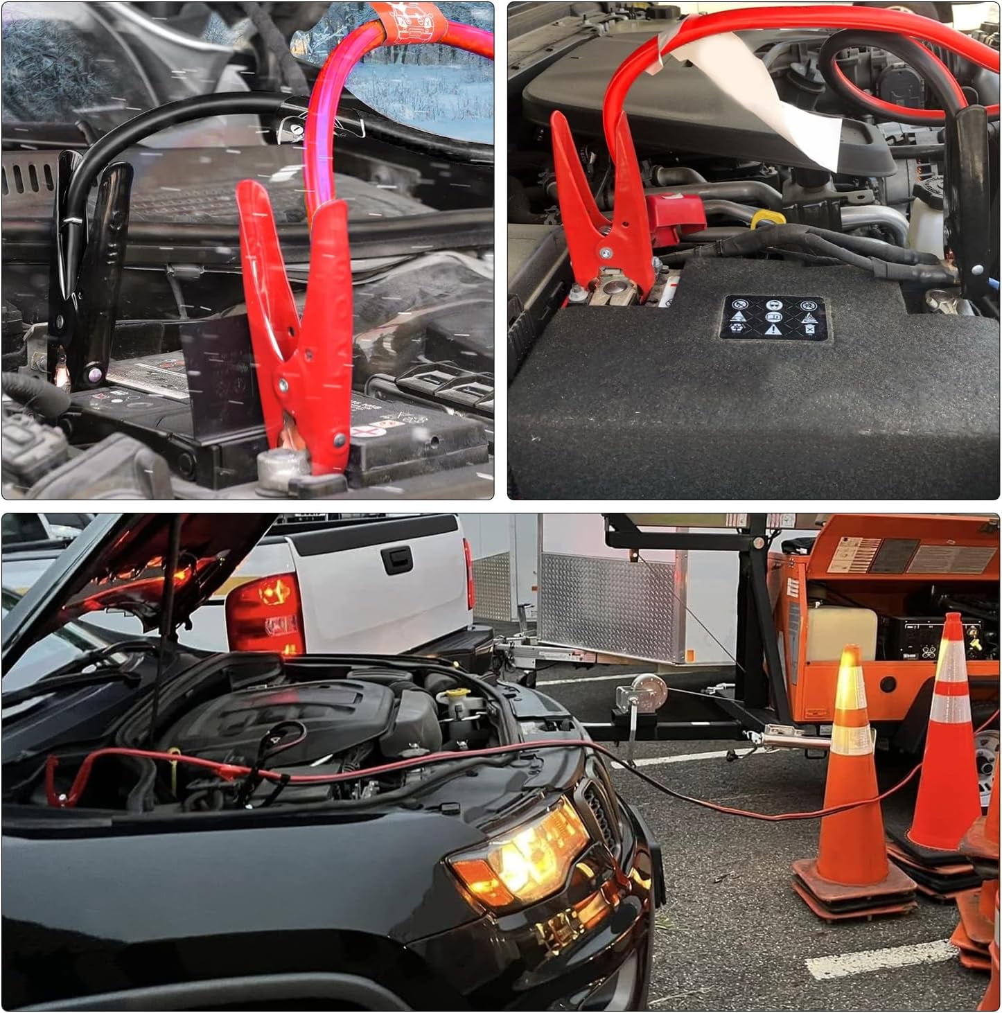 Nilight Jumper Cables for Car Battery 4 Gauge 20 FT Booster Cable Heavy Duty 600 A CCA with Carrying Bag Jump Start Emergency Kit Pickup Truck RV Vans SUV