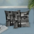 thumbnail image 4 of Black White Grey Pillow Covers 18x18, Abstract Art Outdoor Decorative Throw Pillows for Couch, Modern Geometry Decor Cushion Cover 2 Pcs Soft Farmhouse Square Pillowcase for Bed Car Safa, 4 of 6