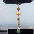 thumbnail image 6 of Nishiyuenyi Lotus Car Pendant Automotive Accessories Universal Feng Shui Decor Wood Carving Light Green, 6 of 9