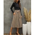 thumbnail image 3 of MLDRA Dresses for Women Fall Long Sleeve Leopard Print Dress Elegant Flowy A-Line Wedding Guest Dress for Women 2025 Casual Midi Dresses, 3 of 12