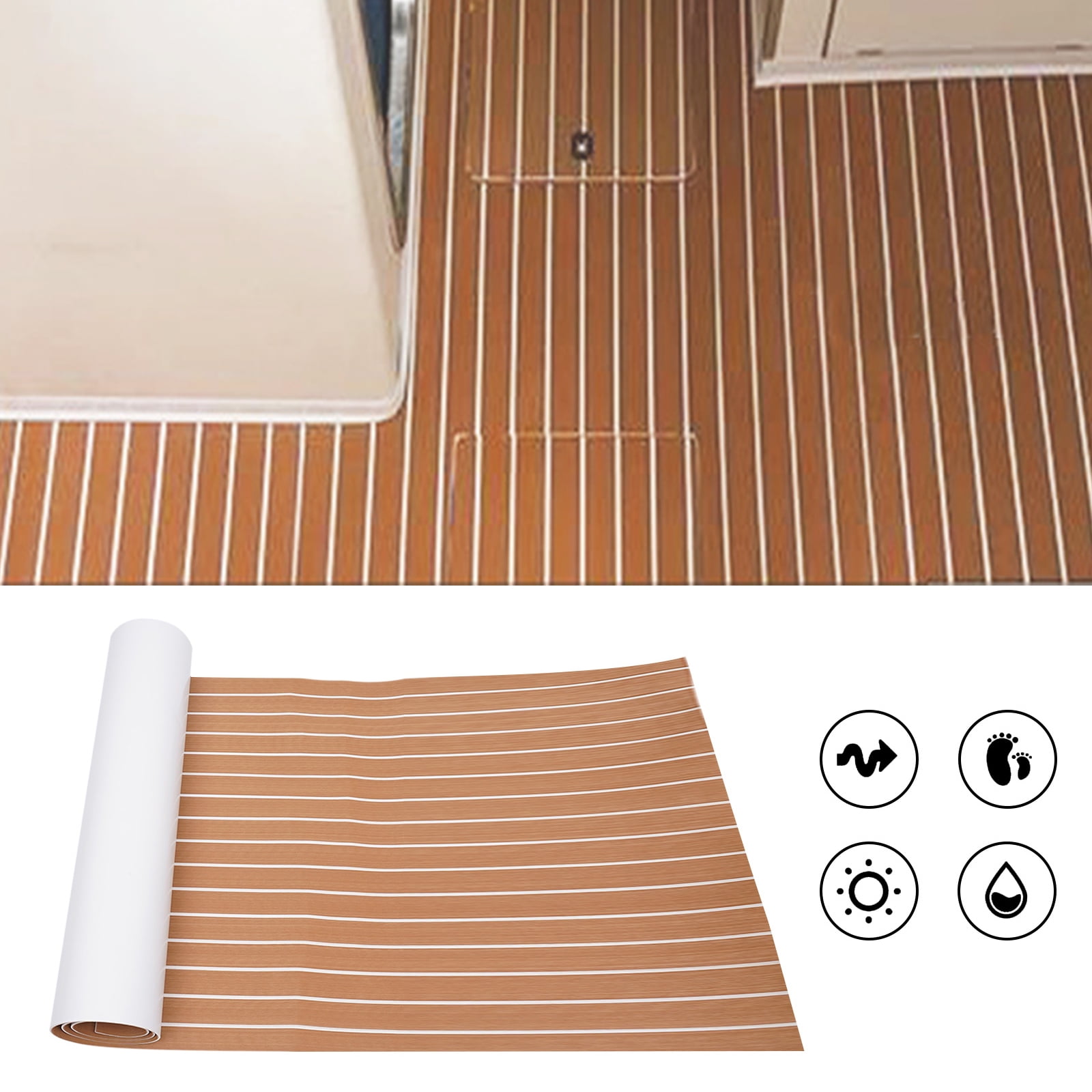Miumaeov EVA Foam Boat Decking Sheet Carpet AntiSlip and SelfAdhesive Faux Sea Deck Boat