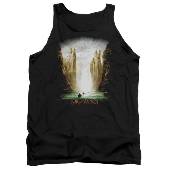 Lord of the Rings Kings Of Old Adult Tank Top Black