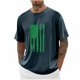 thumbnail image 1 of Tops para hombre, blusas y camisas de cuello redondo y manga corta para hombre, blusas casuales de moda con cuello redondo y manga corta para hombre, blusas para hombre, 1 of 3