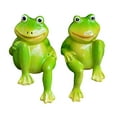 thumbnail image 3 of Sales Today Clearance! Gosuguu Pottery Frog Statue Decoration, 2pcs Ceramic Frog Garden Ornaments, Cute Garden Décor for Courtyards, Yard, and Outdoor Spaces, Garden Sculptures and Statues, 3 of 7