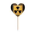 thumbnail image 1 of Logo Radioactive And Dangerous Substances No Entry Toothpick Flags Heart Lable Cupcake Picks, 1 of 3