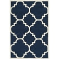 thumbnail image 2 of SAFAVIEH Chatham Hayden Geometric Wool Area Rug, Dark Blue/Ivory, 4' x 6', 2 of 8