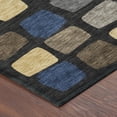 thumbnail image 3 of Addison Rugs Chantille Indoor/Outdoor Transitional Squares Black Machine Washable Rectangle Rug, 10' x 14', 3 of 8