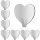 thumbnail image 1 of Ganchos adhesivos en forma de corazón SSuperp, 20 piezas, resistentes, impermeables, para utensilios, llaves, 1 of 5