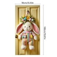 thumbnail image 3 of Housse de Porte de Pâques, Décoration de Fête avec Rideau Horizontal, pour Séance Photo Extérieure, A, 3 of 6