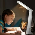 thumbnail image 2 of KEINXS Simple White Kids Desk Lamp Soft and Bright Learning Lamp Kids Lamps for Bedrooms Girls Boys Desktop Light Plug-in Style, 2 of 6