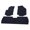 Black, variant on Ikon Motorsports Floor Mats Compatible with 2018-2024 Chevy Equinox Rubber All Weather Carpet OE Factory Style Front Rear Black