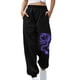 thumbnail image 2 of ICHUANYI Clearance Women Solid Print Sweatpants High Waist Workout Wide Leg Pants Pocket Trousers Sporty Athletic Fit Jogger Pants(Purple, L) ICHUANYI WER2023081000534, 2 of 7
