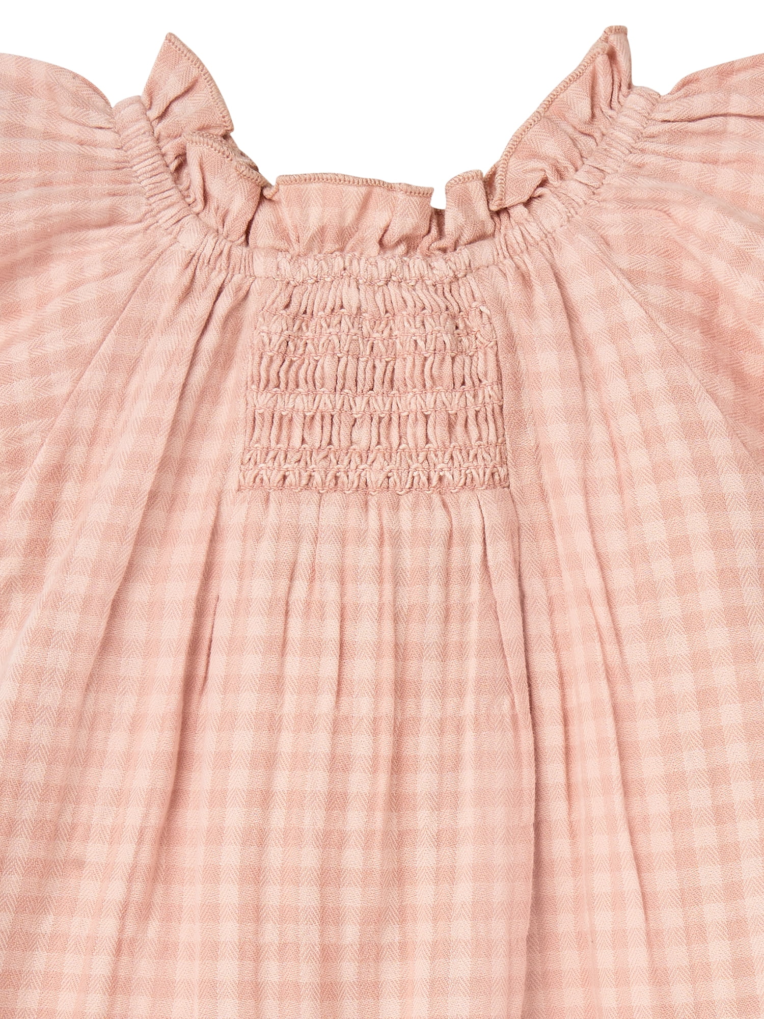 Modern Moments by Gerber Baby Girl Flutter Sleeve Dress and Diaper Cover, 2-Piece, 0/3 Months - 24 Months