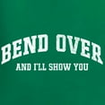 thumbnail image 6 of Wild Bobby Vintage Movie Quote Bend Over And I'll Show You Unisex Crewneck Sweatshirt, Kelly, X-Large, 6 of 6