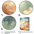 thumbnail image 3 of Designart "Soothing Sunset Sky with Clouds" Landscapes Canvas Wall Art - Traditional Pink Sky Entryway Wall Art Print, 3 of 6