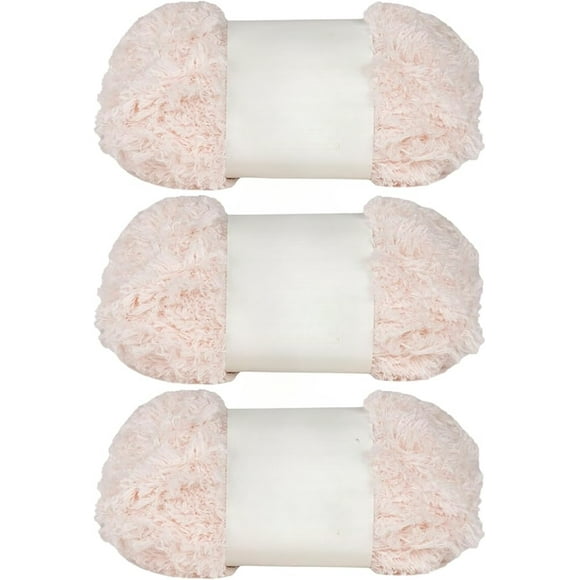 Fluffy Bulky Yarn – Super Soft Chunky Fuzzy Blanket Weight # 5 Yarn for Knitting Crocheting Crafting