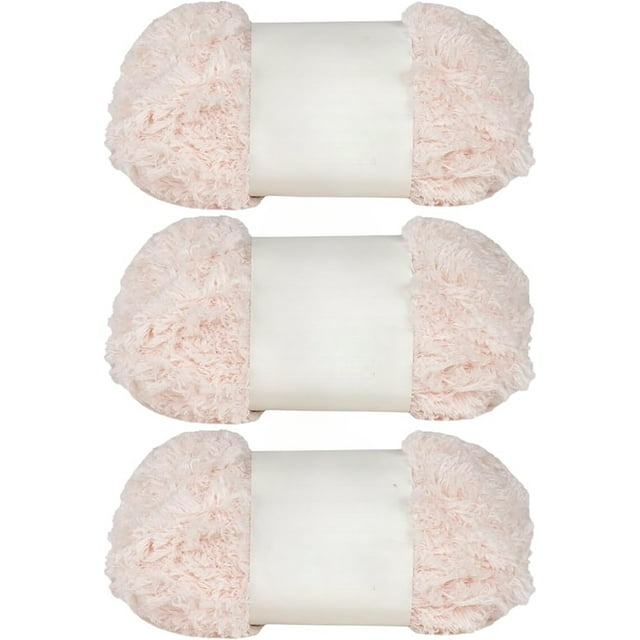 Fluffy Bulky Yarn – Super Soft Chunky Fuzzy Blanket Weight # 5 Yarn for Knitting Crocheting Crafting