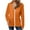 Orange, variant on Women's Full Zip Up Jackets Hoodies Fall Long Sleeve Cardigan Solid Color Hooded Sweatshirts Loose Comfortable Outdoor Vacation Coat Outwears for Women