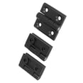 thumbnail image 1 of 12 X Black Aluminum Furniture Cabinet Door Hinge 50mm X 50mm, 1 of 1