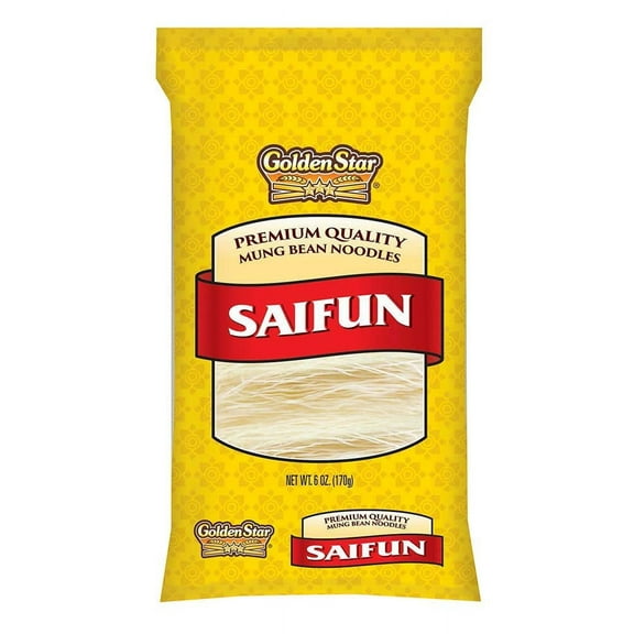 Golden Star Saifun Mung Noodles, 6oz Bag (8 Pack)
