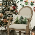 thumbnail image 6 of Sm:)e Christmas Trees Snowflake Throw Pillow Cover, 12 x 20 Inch Winter Holiday Cushion Case Decoration for Sofa Couch, 6 of 8