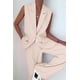 thumbnail image 2 of Conjunto PRETTYGARDEN Chaleco sin Mangas con Escote en V y Pantalones de Pierna Ancha Beige Talla L, 2 of 7