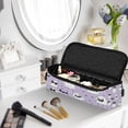 thumbnail image 6 of Hair Tools Travel Bag Heat-Resistant Curling Iron Organizer Bag with Detachable Heatproof Mat Travel Storage Case Ghost with A Bow Tie, 6 of 8