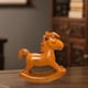 thumbnail image 5 of Estatua de caballo mecedor, adorno de mesa, artesanía artística, figura decorativa rústica para Estilo C, 5 of 9