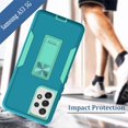 thumbnail image 5 of Samsung A53 5G, Galaxy A53 5G case, Military Grade Heavy Duty with HD Screen Protector Magnetic Ring Kickstand Car Mount Protection Armor Phone Case Cover for Samsung Galaxy A53 5G (SeaGreen_Mint), 5 of 14