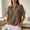 Coffee, variant on Women Waffle Tops Quarter Zipper Short Sleeve V Neck Collared T Shirts Dressy Casual Textured Pullover