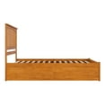 thumbnail image 4 of AFI Mission Queen Wood Platform Bed with Footboard and Storage Drawers, Light Toffee, 4 of 6