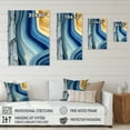 thumbnail image 4 of Designart Bold Blue Brush Strokes III Canvas Wall Art, 4 of 5