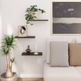thumbnail image 2 of Set de 3 Estantes Flotantes Moru Spot Color Negro, Repisas de pared, Estantes decorativos, Repisas Modernas para Sala, Recámara y Baño  | 4x40x18cm|, 2 of 7