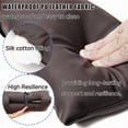 thumbnail image 3 of Bedside Commode Cushion Washable 16.5inch X 16.5inch PU Cover with Fixing Straps for Commode Chair,Toilet Seat Cushion A, 3 of 8