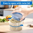 thumbnail image 5 of Godance [12 Pack-16 oz] Reusable Freezer Storage Container Sets with Airtight Twist Top Lid, Round BPA-Free Plastic Containers for Kitchen Meal Prep, Microwave, Dishwasher and Freezer Safe, 5 of 8
