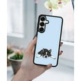 thumbnail image 5 of WIRESTER Shockproof Soft Rubber Cover Case for Samsung Galaxy S25 6.2" 2025, Boston Terrier Dog Lying Down Looking Up On Light Blue Background, 5 of 5