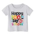 thumbnail image 3 of Hauts d'Été pour Garçons, T-Shirts Respirants avec Lettres Graphiques, Manches Courtes, Col Rond, Coupe Ample, Chemises de Printemps pour Enfants 8-9T, 3 of 4