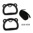 thumbnail image 1 of S SERENABLE 2 Pieces Gymnastics Rings with Webbing Pull up Exercise for Exercise Workout black, 1 of 9