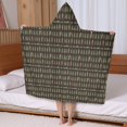 thumbnail image 5 of Dark Brown Bigfoot and Tree Pattern Hooded Bath Towel，50"x30" for Ages 3 To 12 Kids, Quick Dry Lightweight Soft Microfiber Hood Beach Towel Cover Up for Kids, 5 of 7