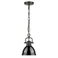 thumbnail image 2 of Beaumont Lane Mini Pendant with Chain in Black with a Black Shade, 2 of 3