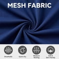 thumbnail image 5 of YUSHOW Men's Polo-Shirt Short Sleeve Performance Moisture Wicking Dry Fit Golf Shirts for Men Navy Blue,L, 5 of 8