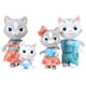 thumbnail image 1 of Sunny Days Entertainment Honey Bee Acres Purringtons Cat Family – 4 Miniature Flocked Dolls | Small Collectible Kitten Figures | Pretend Play Toys for Kids, 1 of 5