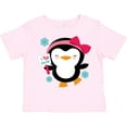 thumbnail image 3 of Inktastic Penguin Girl Snowflakes Girls Toddler T-Shirt, 3 of 5